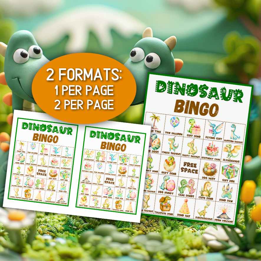 dinosaur themed bingo