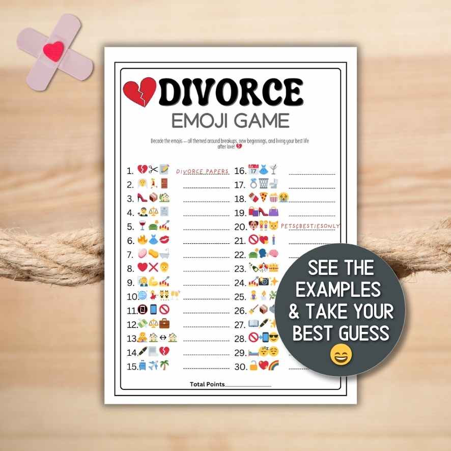 divorce emoji pictionary game

