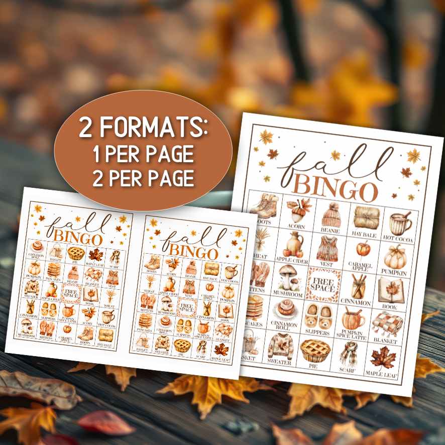 autumn family bingo