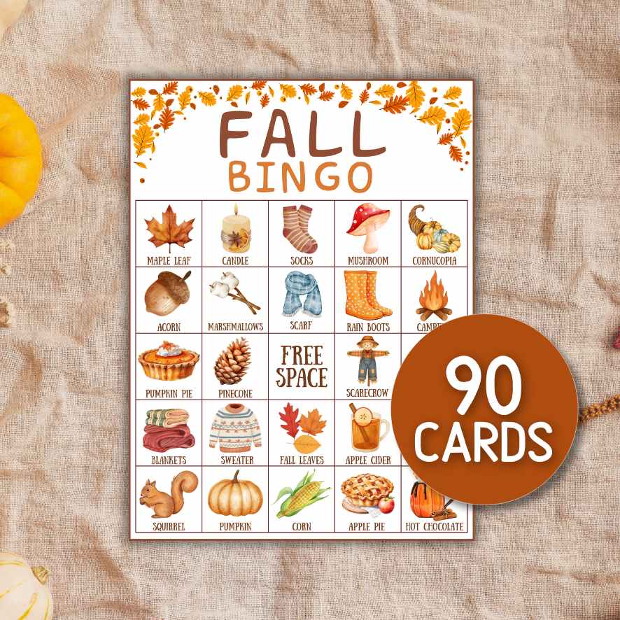 fall bingo for adults