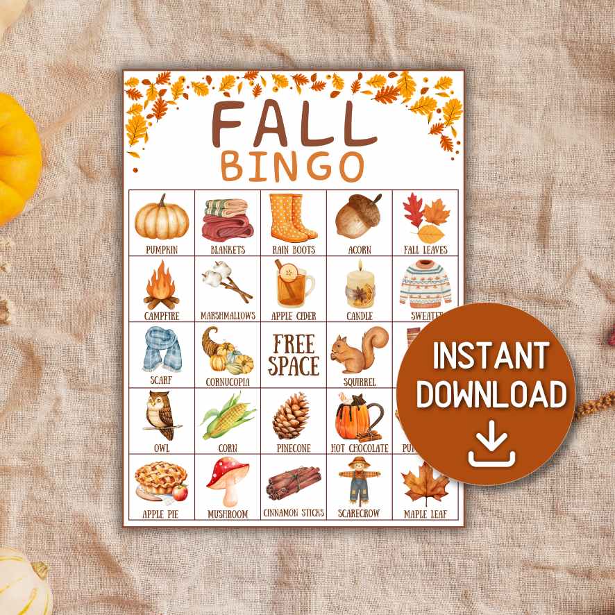 fall themed bingo