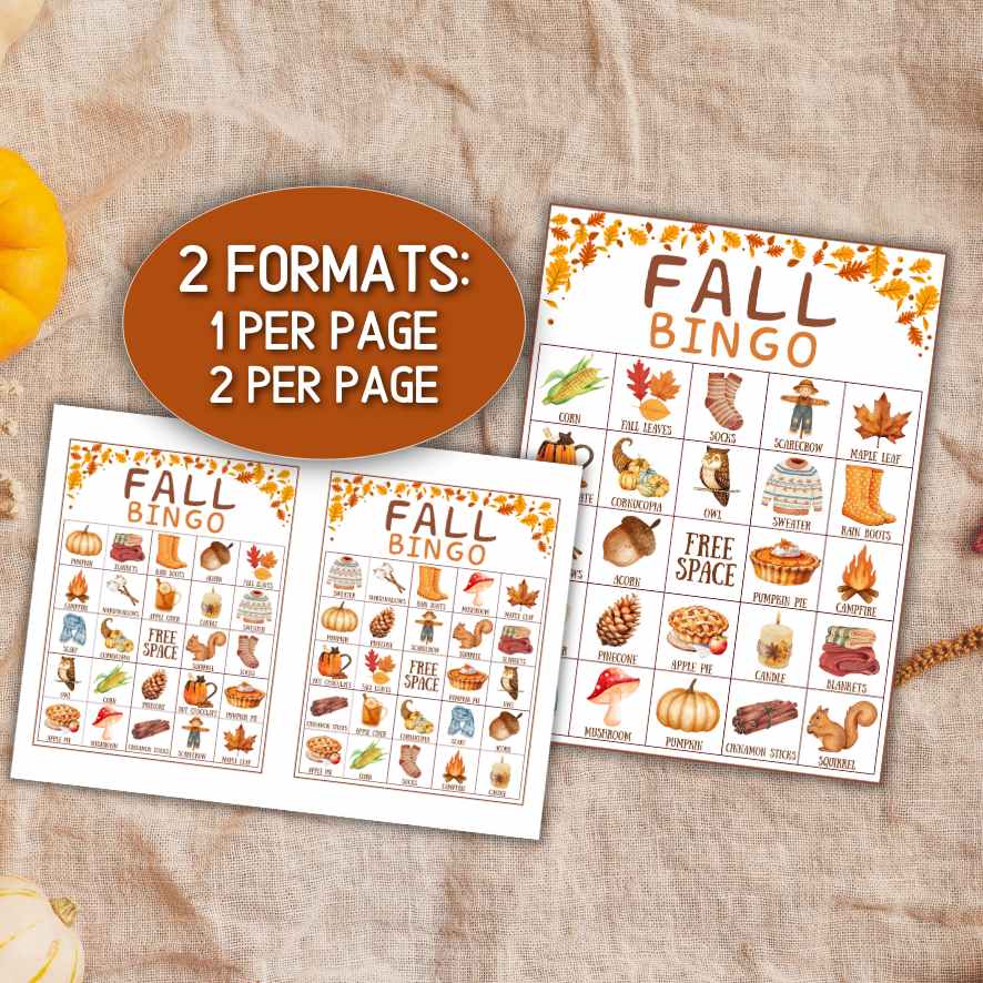 autumn family bingo