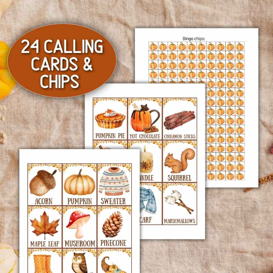 autumn family bingo