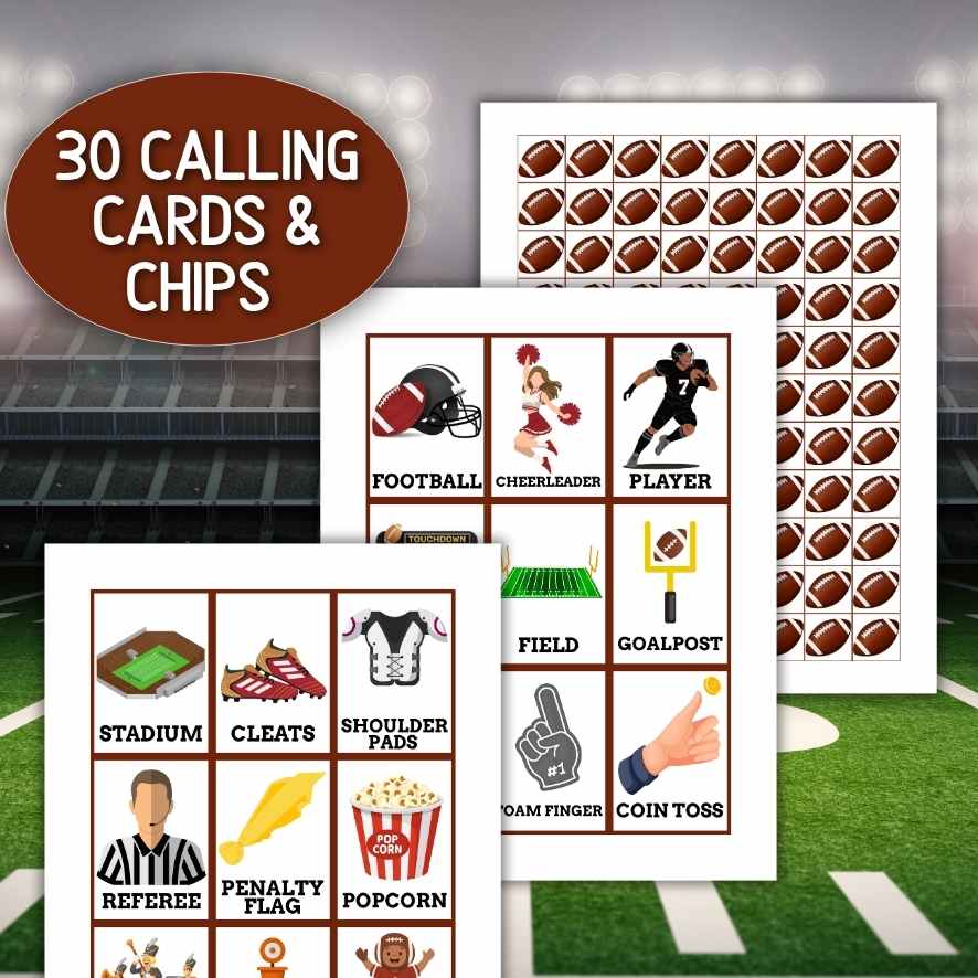 super bowl bingo game


