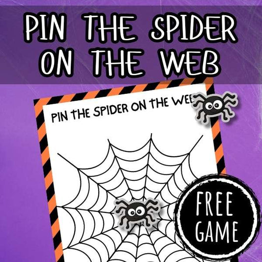 free Pin the Spider on the Web