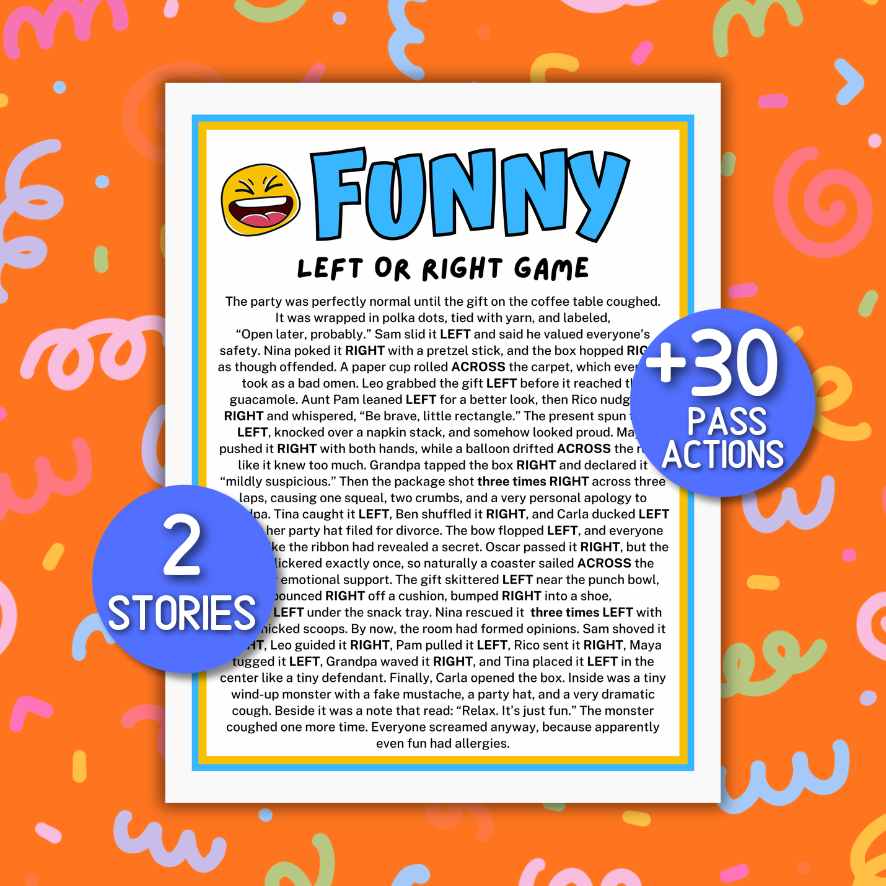 funny left right game