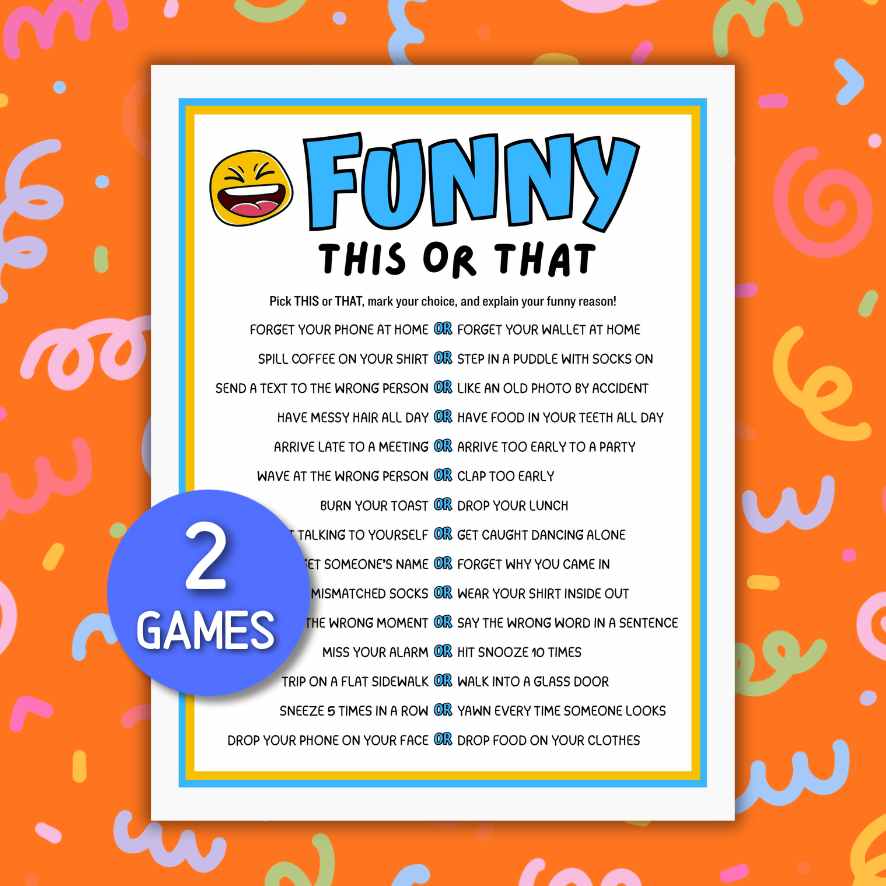 funny this or that printable games