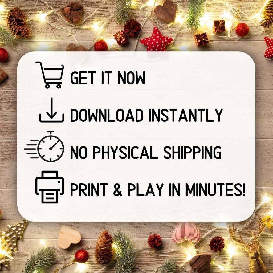 Xmas bingo game printable