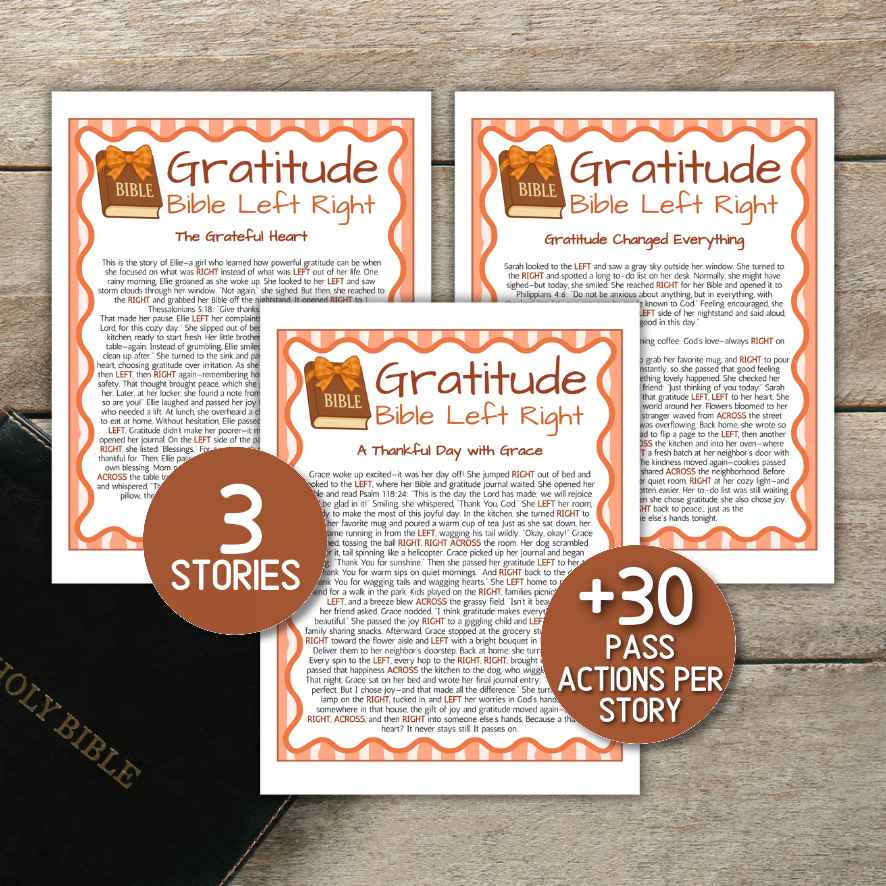gratitude bible left right game