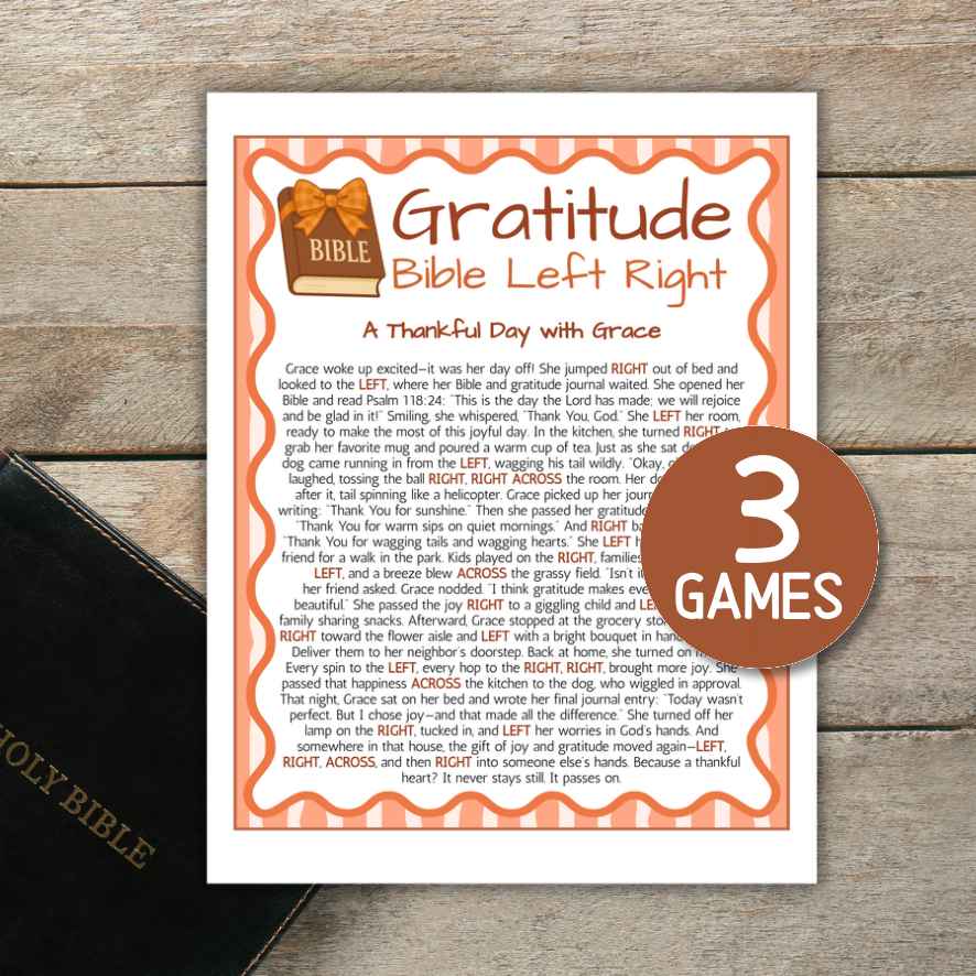 gratitude left right game