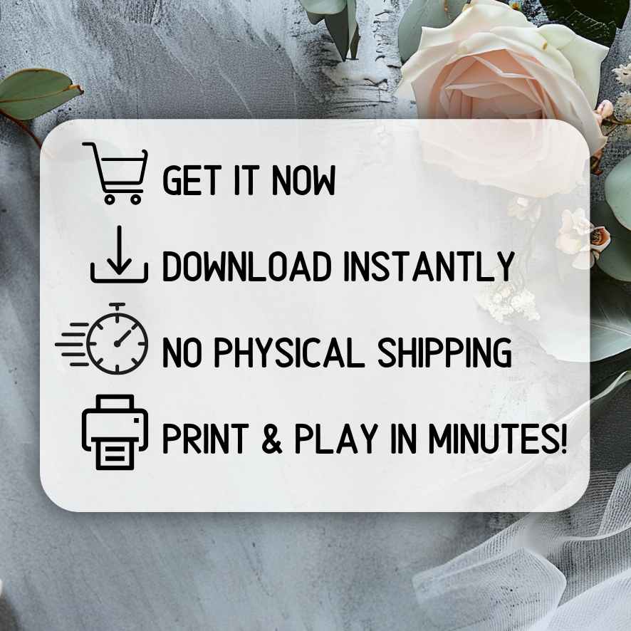 bridal shower card drawing