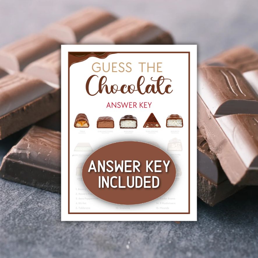 chocolate quiz printable