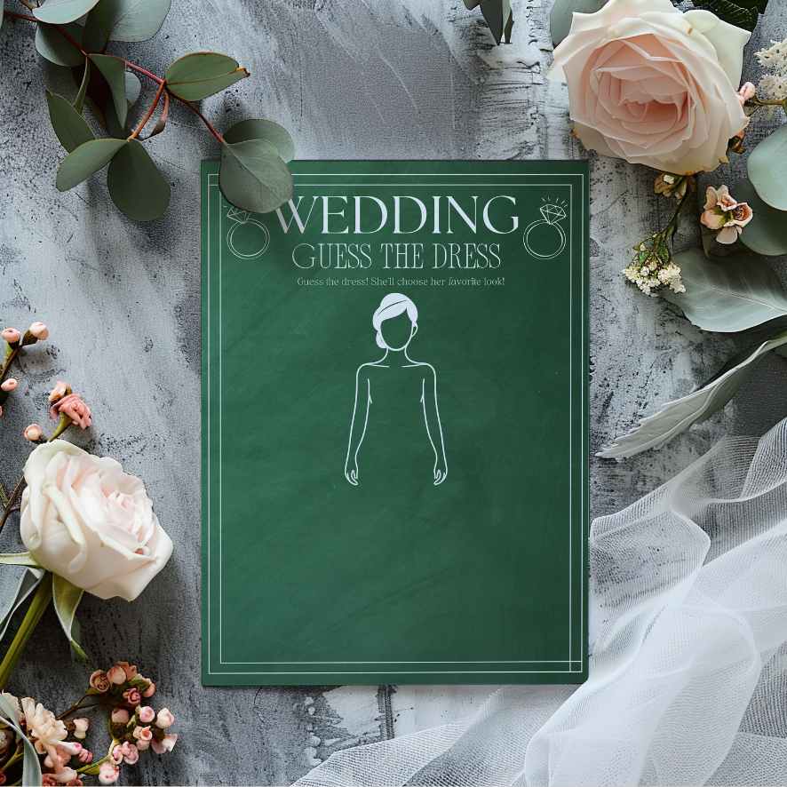 Wedding Guess the Dress Game Wedding Guess the Dress Game