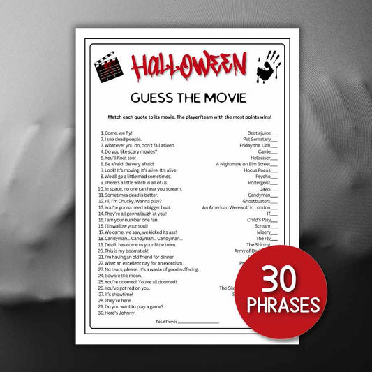 guess the halloween movie game