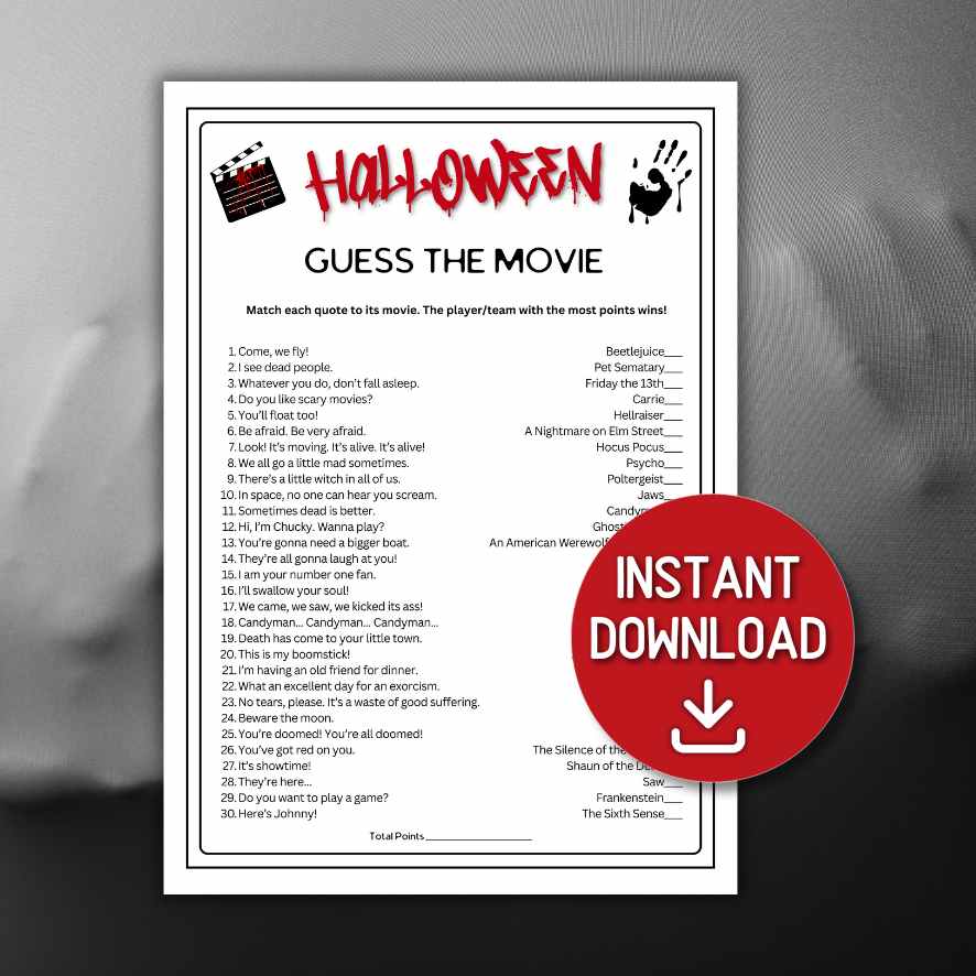 guess the halloween movie quiz