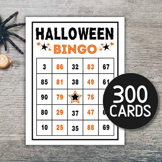 halloween number bingo