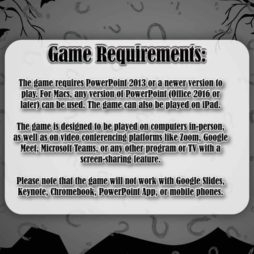 Halloween powerpoint game