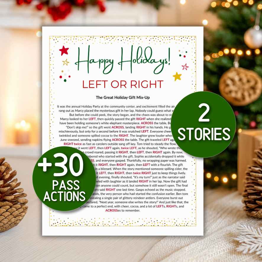 holiday left right game

