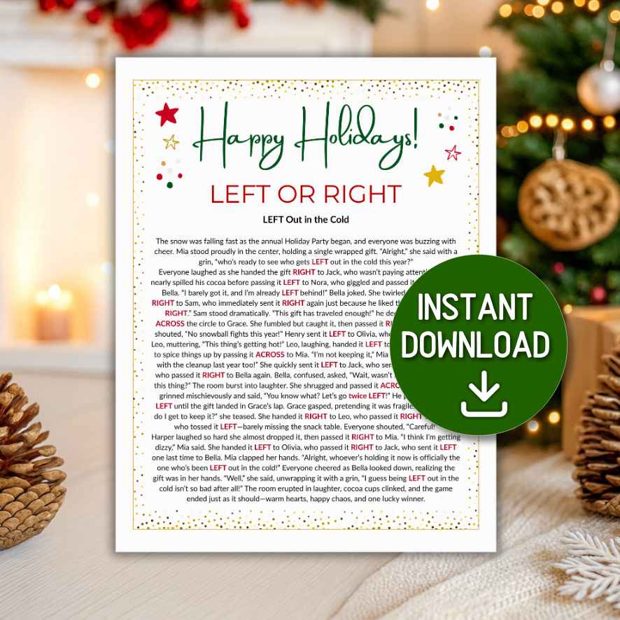 Christmas Left Right Game

