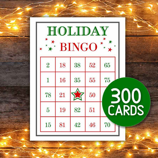 holiday bingo cards