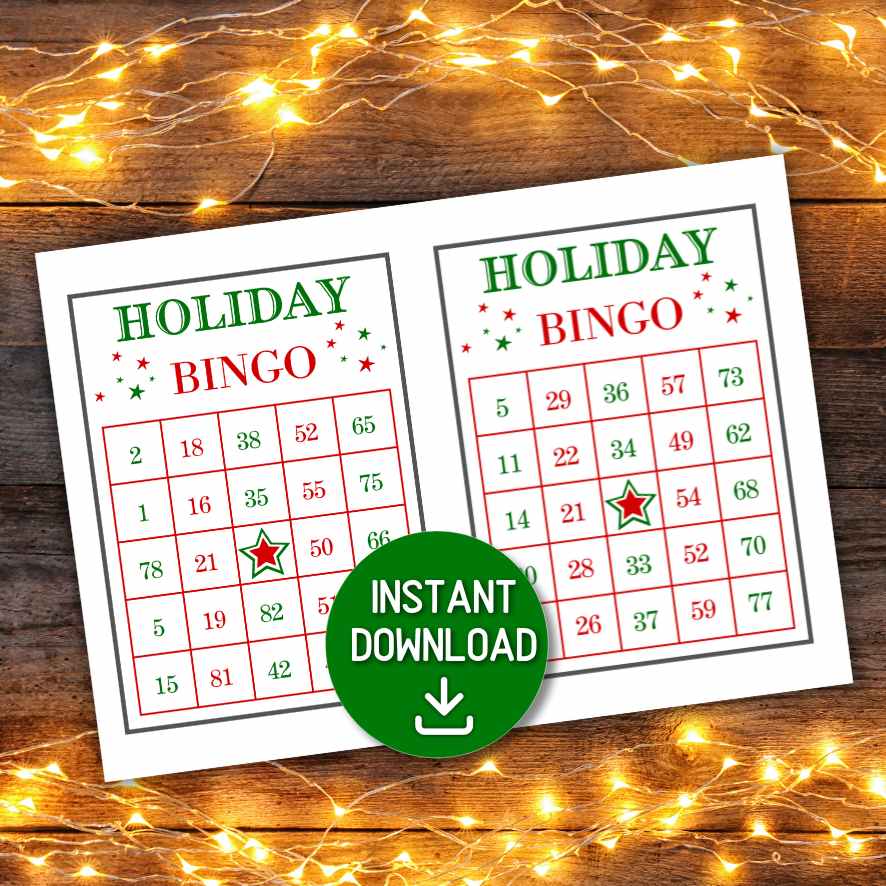 holiday bingo for office party