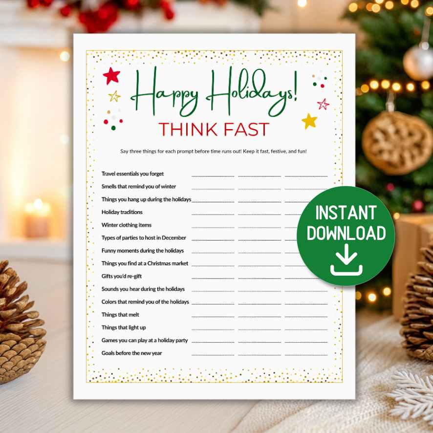 christmas think fast game printable

