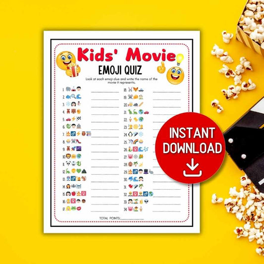 kids movie emoji game