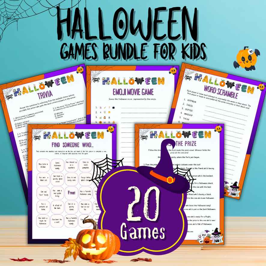 Halloween games bundle kids