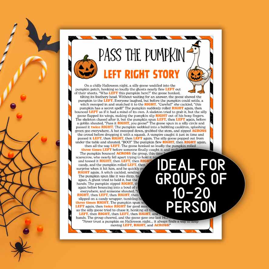 halloween pass the pumpkin story