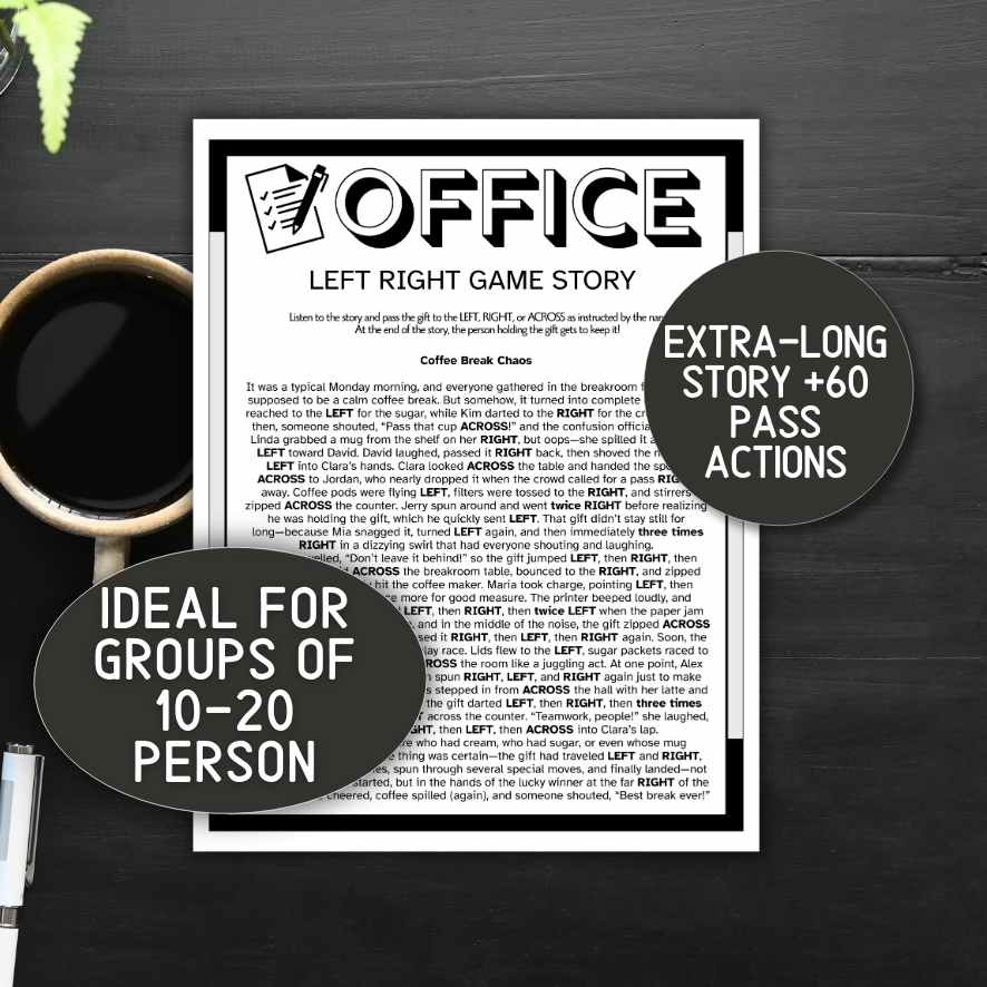 office left right game for team building