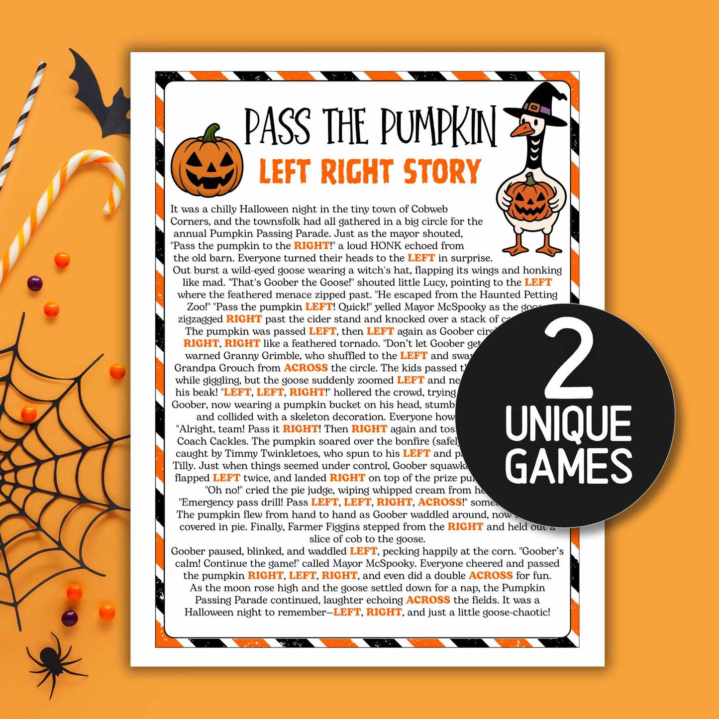 halloween pass the pumpkin