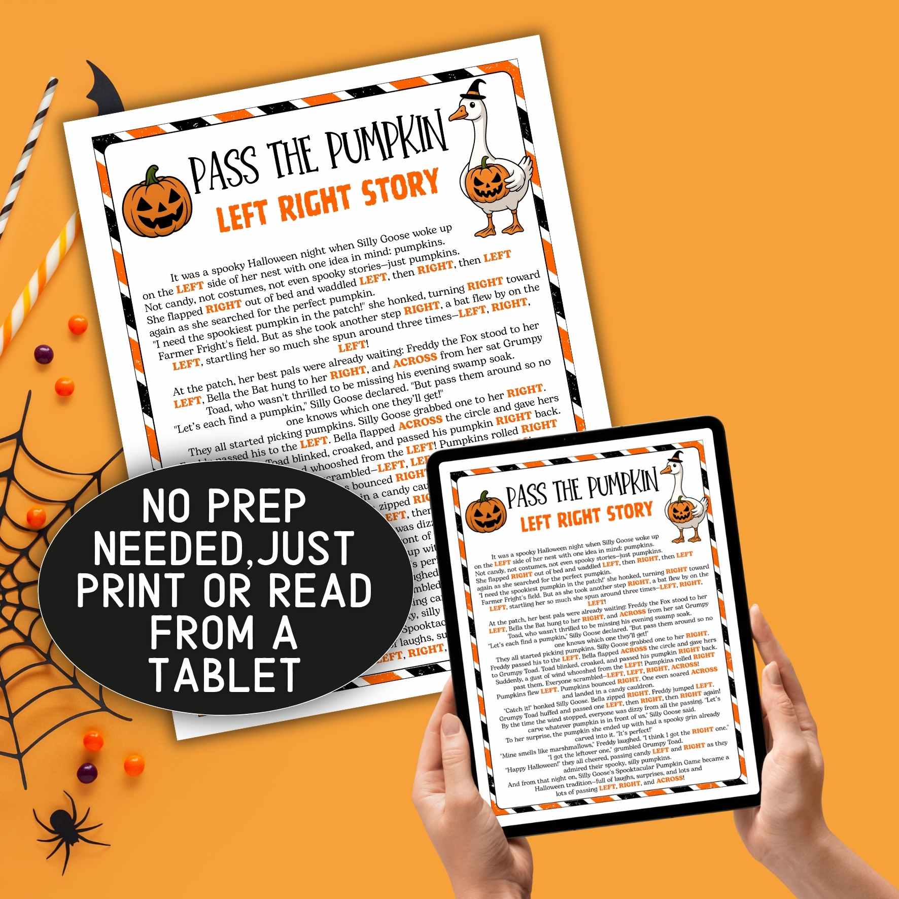 halloween pass the pumpkin story