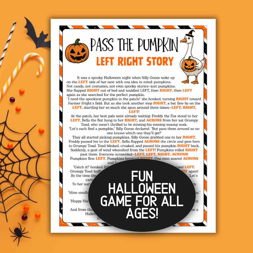 halloween pass the pumpkin story