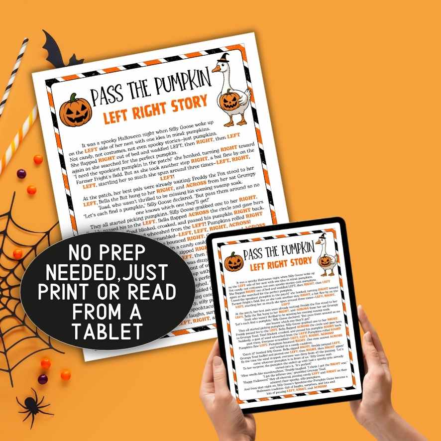 halloween pass the pumpkin game printable