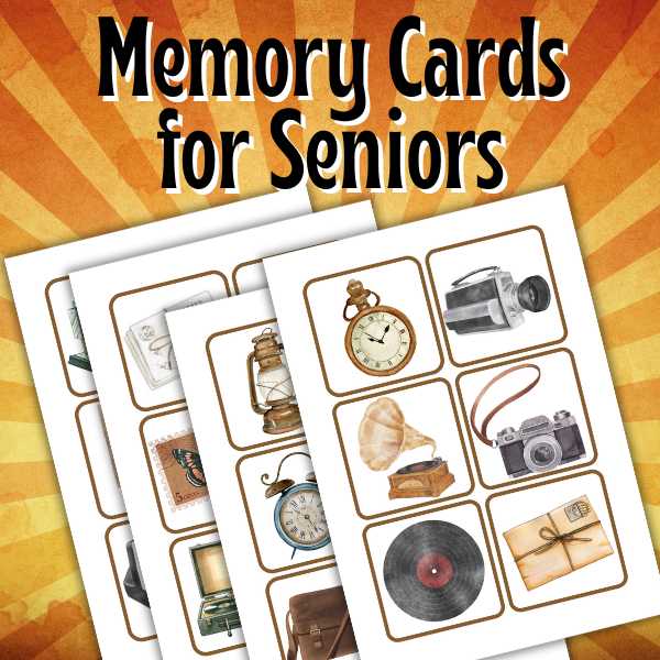 Memory Game for Seniors Printable The Game Room