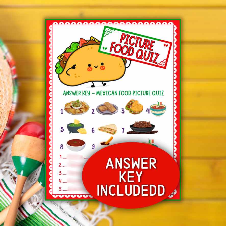 mexican party game printable
