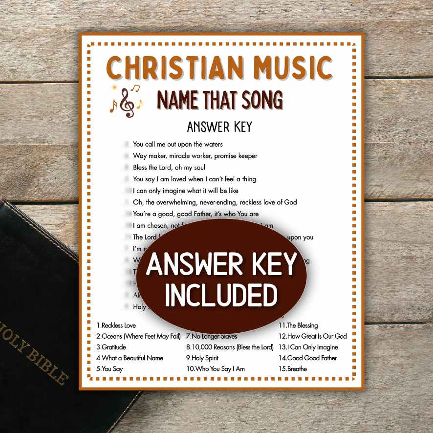 name that hymn game printable with answers