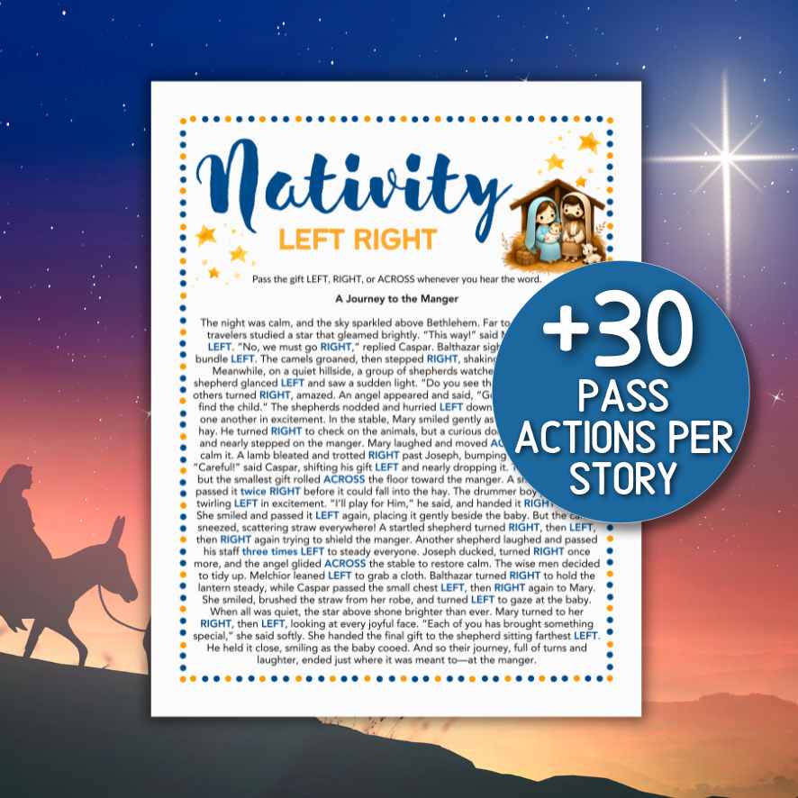 nativity left right story
