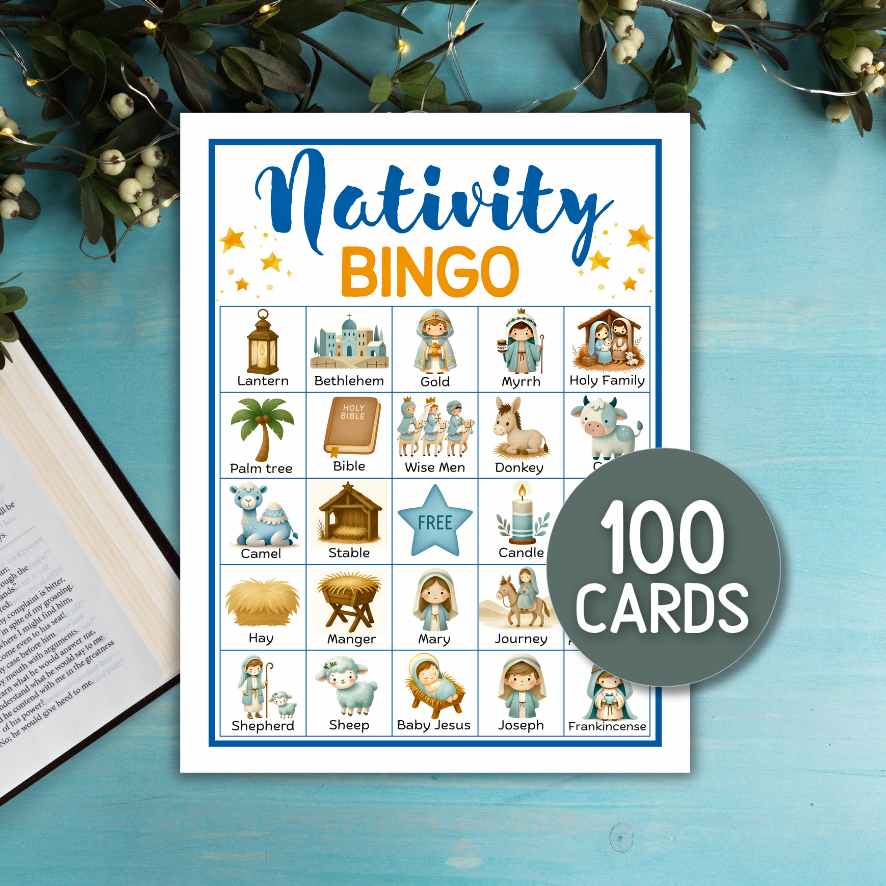 nativity bingo 100 cards