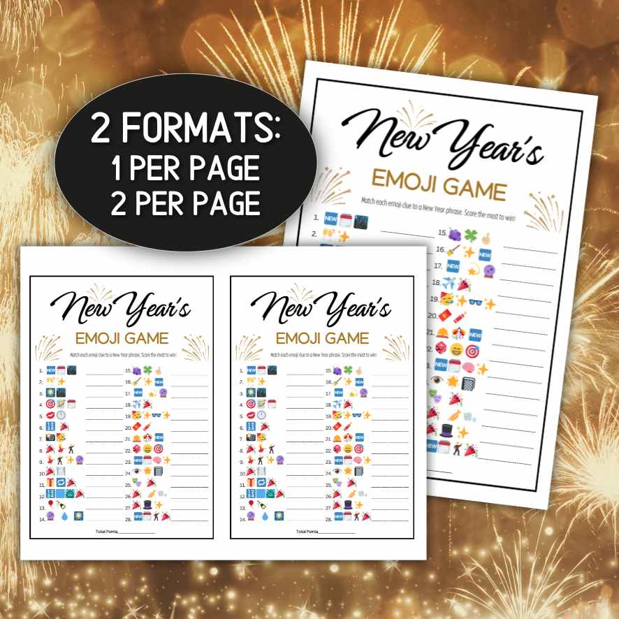 new years eve emoji guessing game