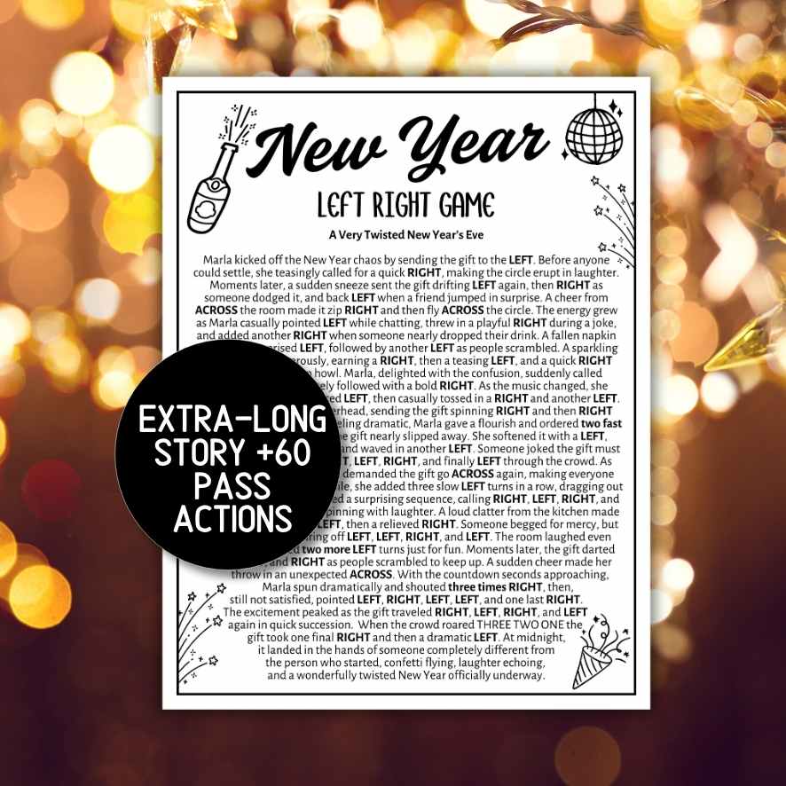 new years left right game

