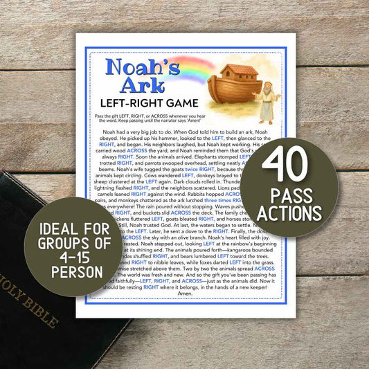 bible left right noah´s ark game

