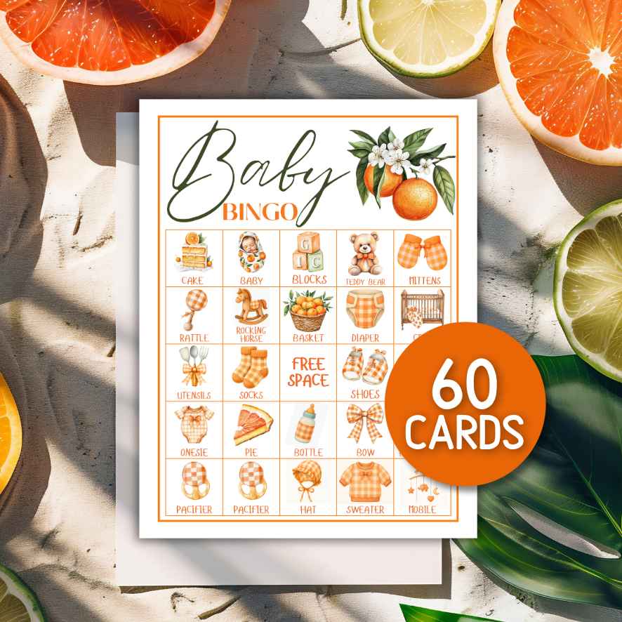 citrus themed baby shower activities