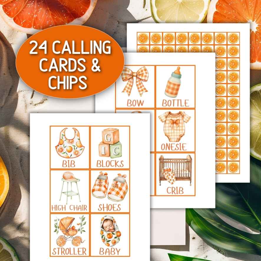 little cutie baby shower bingo printable

