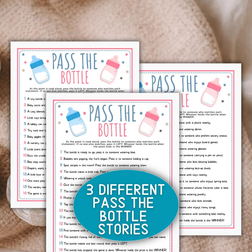 baby shower poem game