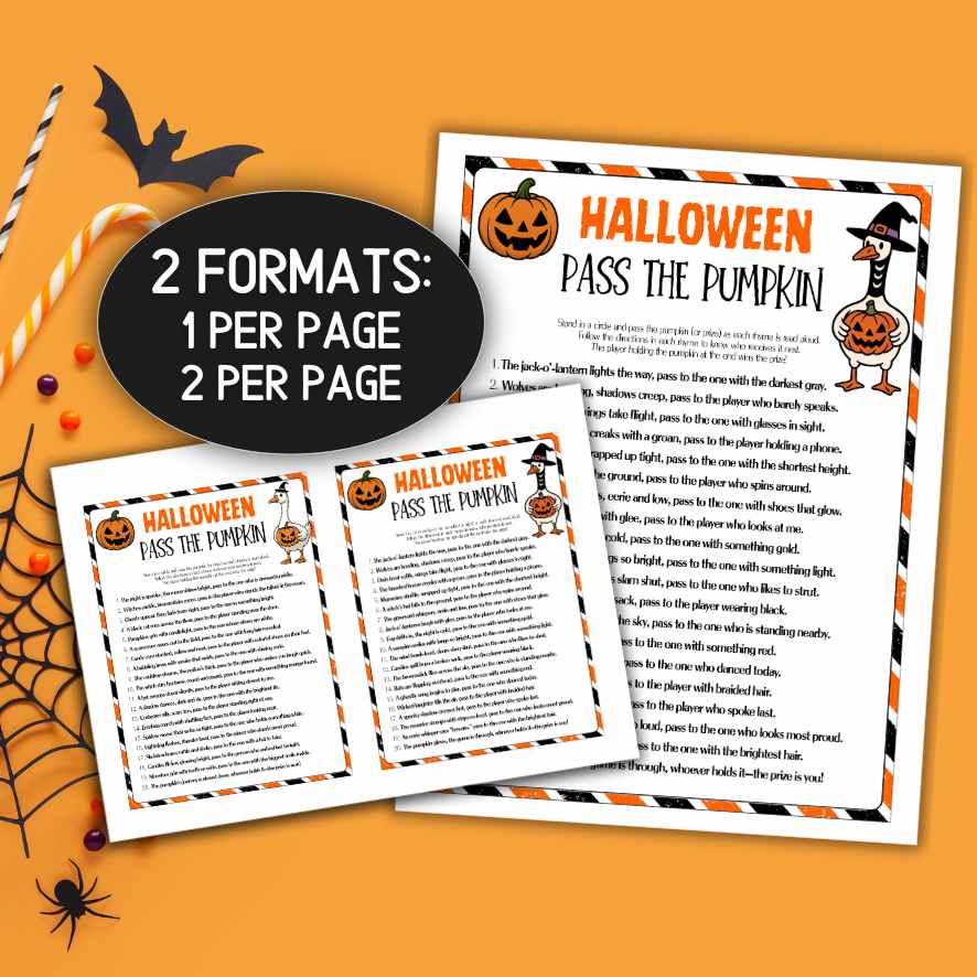 halloween pass the pumpkin story
