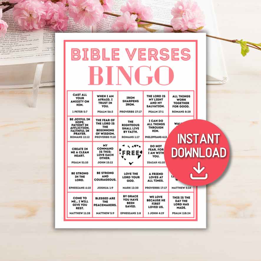 bible verse bingo cards


