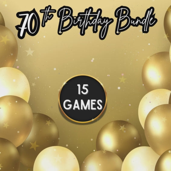 70th birthday party games