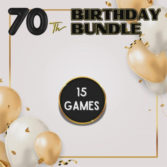 games for 70th birthday party