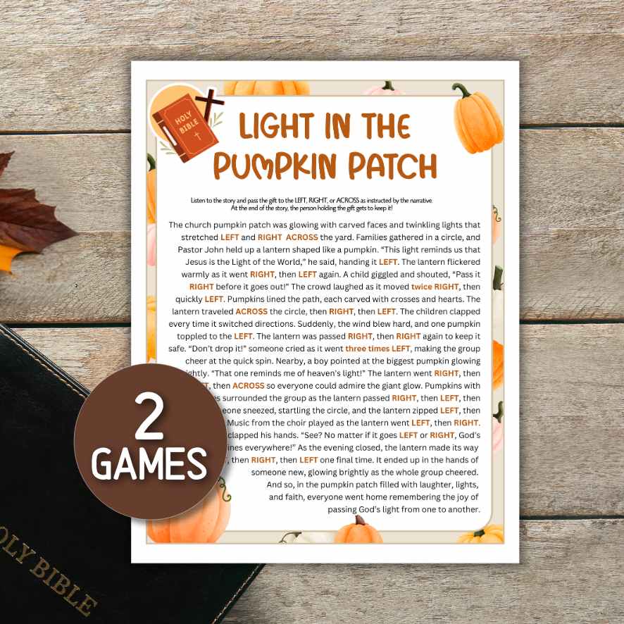 pass the pumpkin bible story